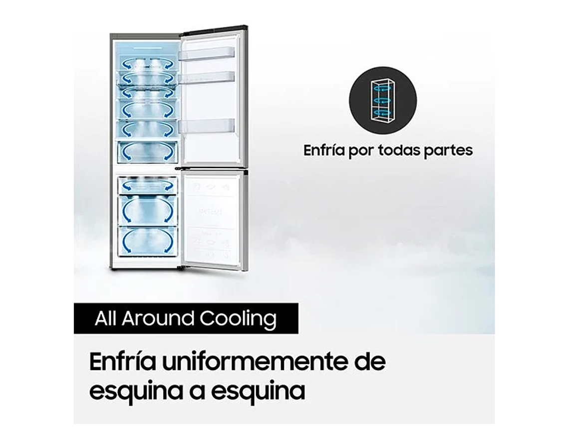 REFRIGERADOR SAMSUNG BOTTOM FREEZER NO FROST 328 L RB33J3230SA 7