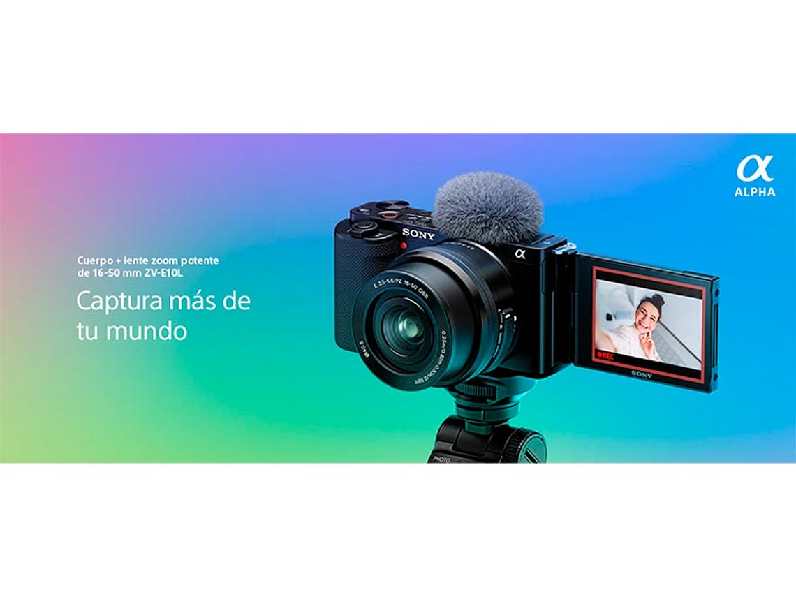 CAMARA SONY DIGITAL ZV-E10L E38 8