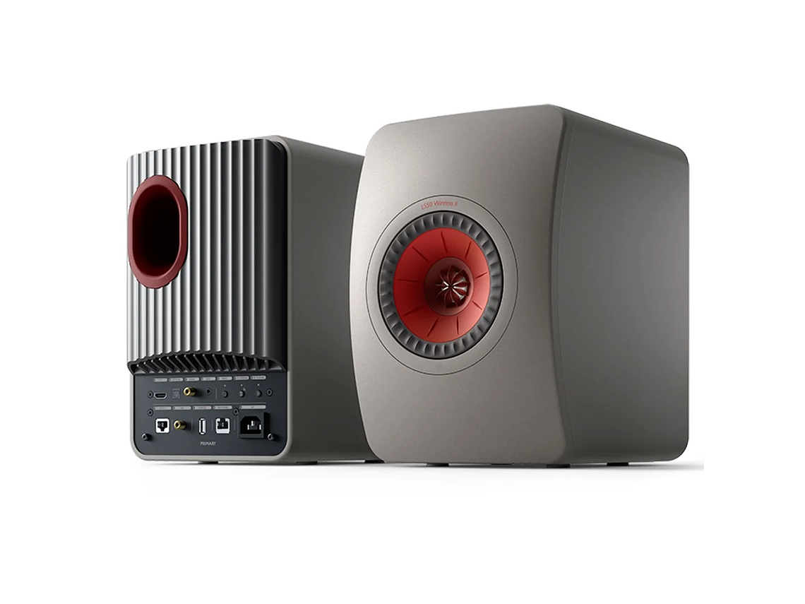 PAR PARLANTES ACTIVOS BOOKSHELF WIRELESS KEF LS-50AII | GRAFITO 4