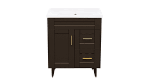 KIT DOMSA MUEBLE VANITORIO CAFÉ 70SK-C + F-70/70 X 80 X 47 CM