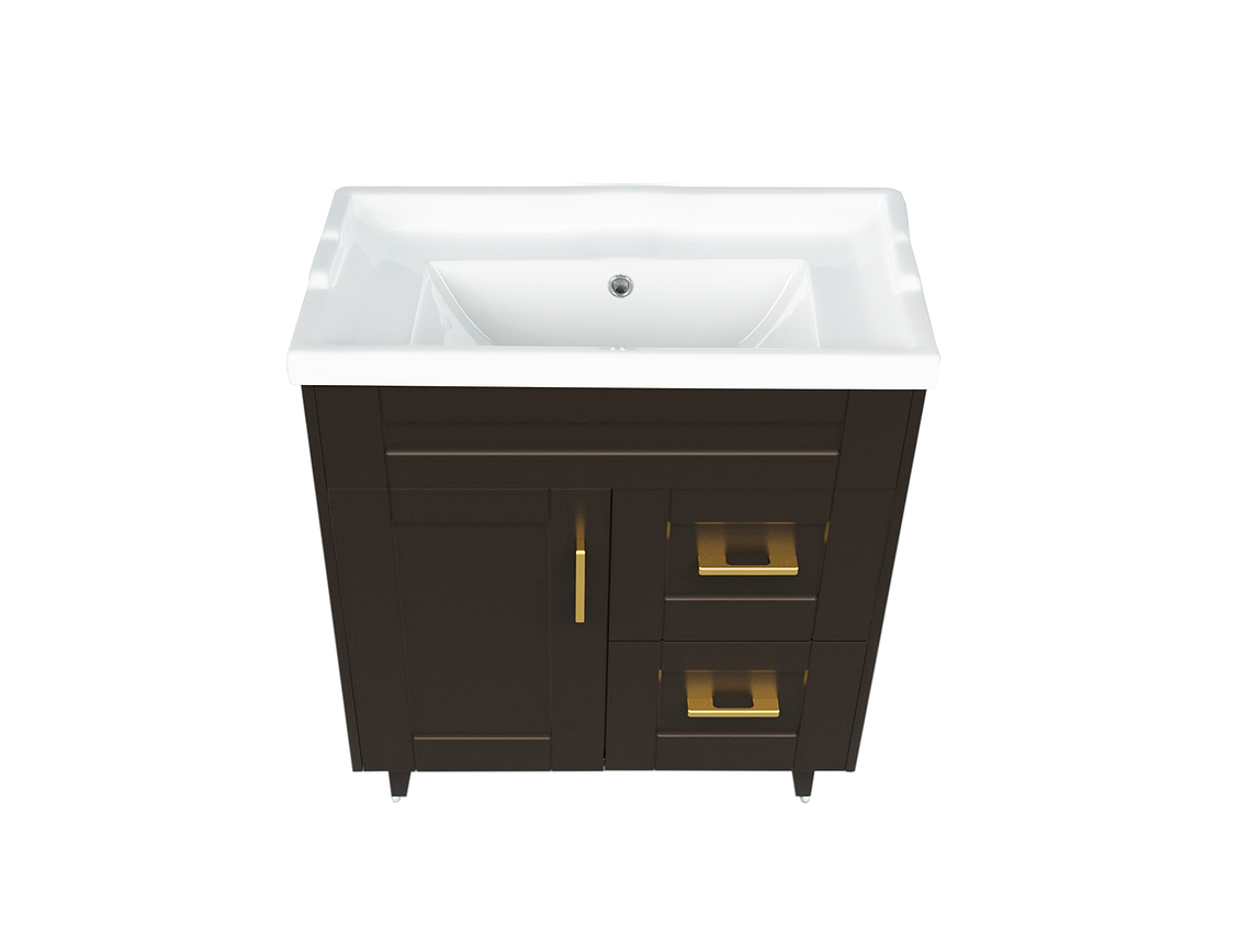 KIT DOMSA MUEBLE VANITORIO CAFÉ 70SK-C + F-70/70 X 80 X 47 CM 2