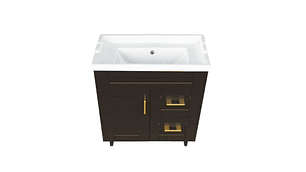 KIT DOMSA MUEBLE VANITORIO CAFÉ 70SK-C + F-70/70 X 80 X 47 CM