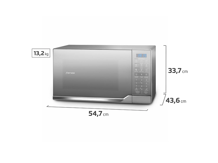 MICROONDAS 25 LITROS DIGITAL ELIMINA OLORES NMDO25S5GCRG 2