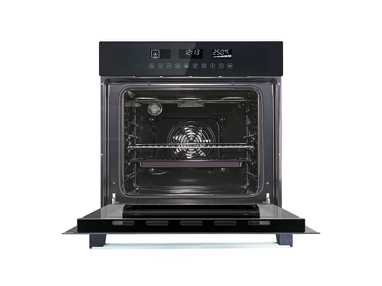 HORNO ELÉCTRICO EMPOTRABLE GRÖNER BLACK TOUCH TRIPLE VIDRIO 10F 59L 4