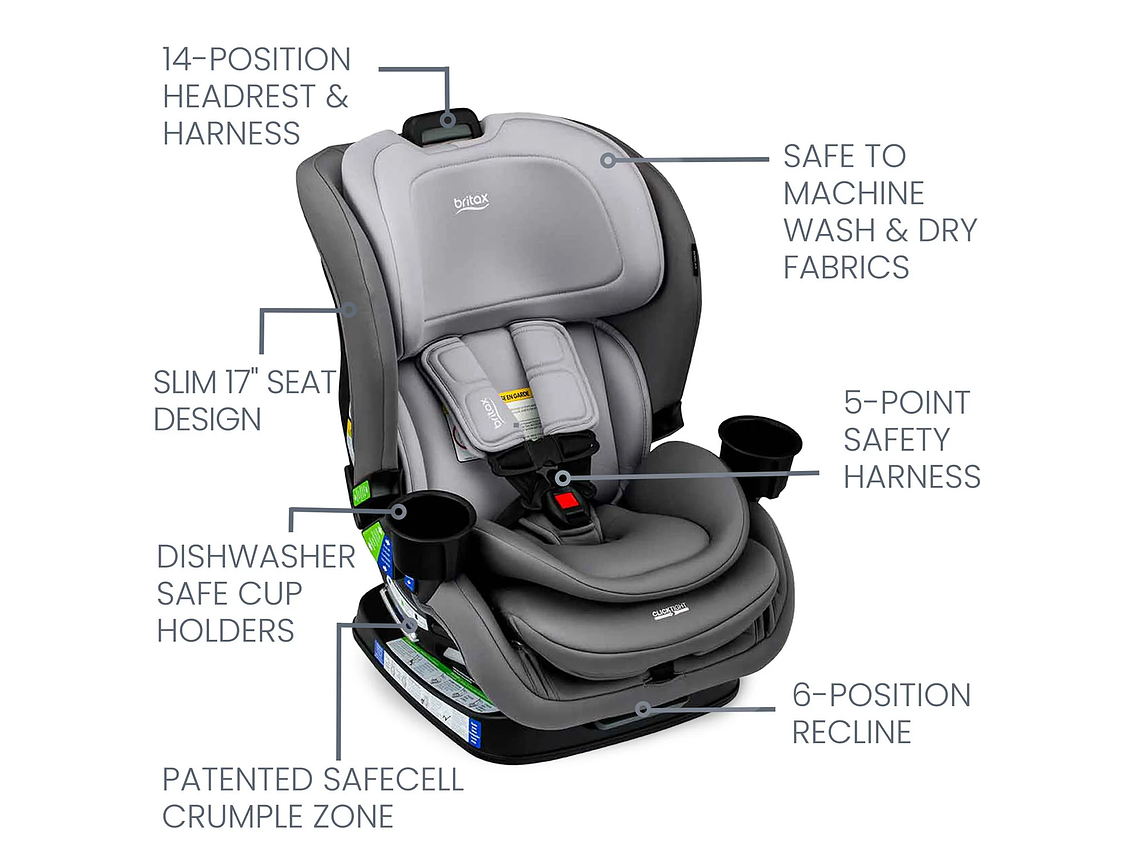 SILLA DE AUTO CONVERTIBLE POPLAR GLACIER GRAPHITE BRITAX 3