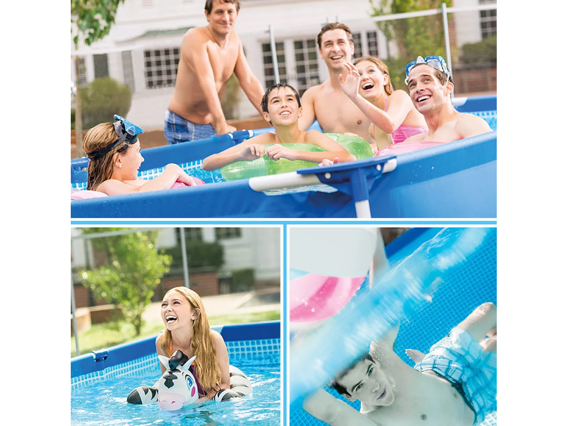 PISCINA ESTRUCTURAL RECTANGULAR INTEX 4,5MT X 2,2MT X 0,84MT 7127 LT 3