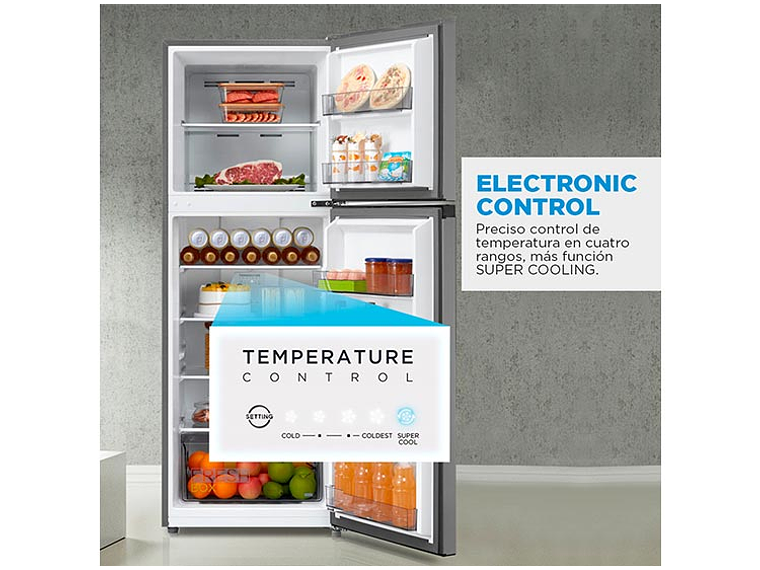 REFRIGERADOR MIDEA TOP FREEZER NO FROST 236 L TMF MDRT346MTF50 4