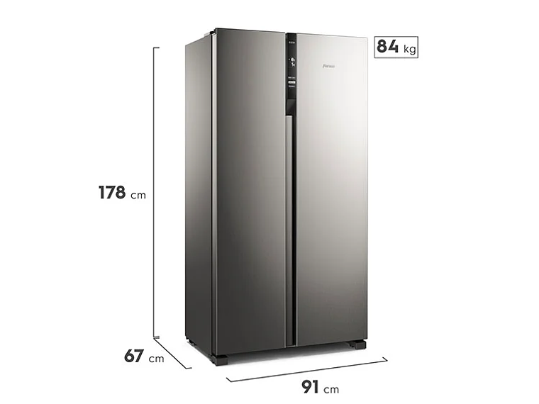 REFRIGERADOR FENSA SIDE BY SIDE NO FROST 525 L SFX530 2