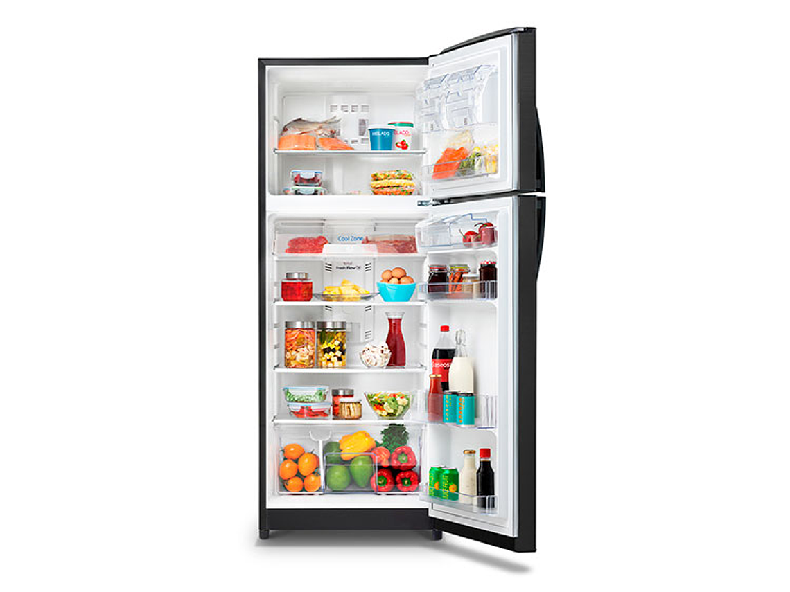 REFRIGERADOR MABE TOP MOUNT FREEZER NO FROST 400 L RMP400FYUC BLACK STEEL 2