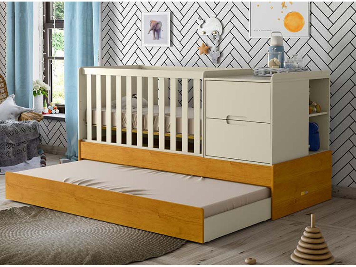 CUNA KIDSCOOL FORMARE ECOWOOD MULTIFUNCION BLANCO 7