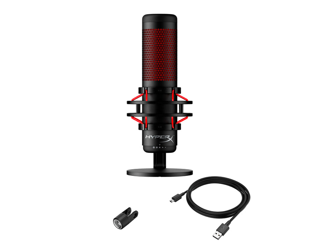 MICRÓFONO GAMER STREAMING HYPERX QUADCAST PROFESIONAL 6