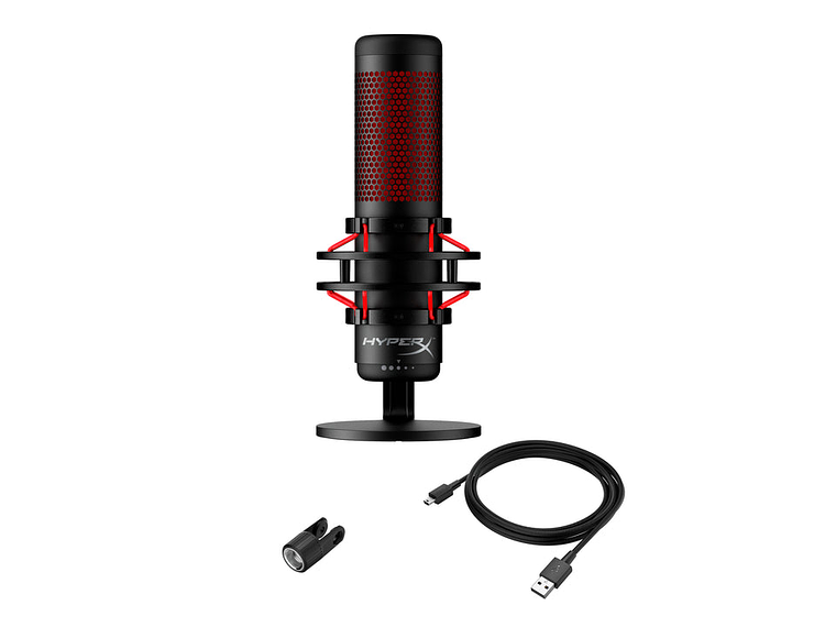 MICRÓFONO GAMER STREAMING HYPERX QUADCAST PROFESIONAL 6