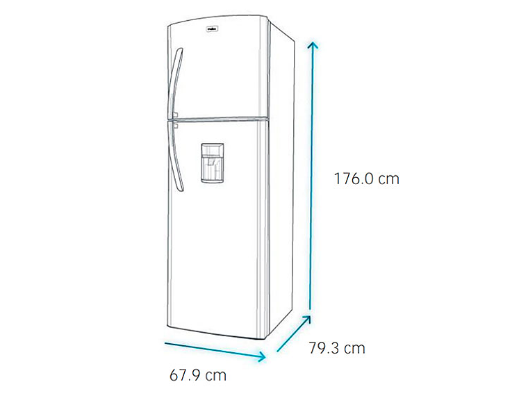 REFRIGERADOR MABE TOP MOUNT FREEZER NO FROST 400 L RMP400FYUC BLACK STEEL 7