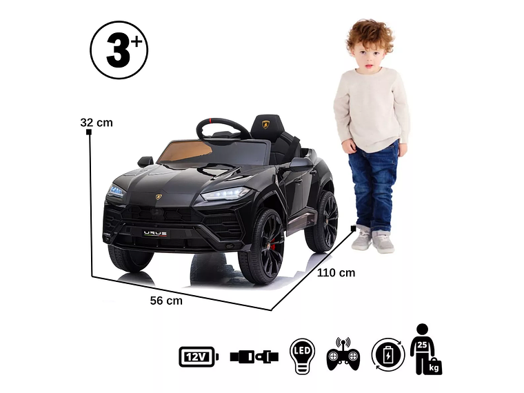 AUTO LAMBORGHINI URUS BATERIA - KIDSCOOL - BDM-0923-NG 3