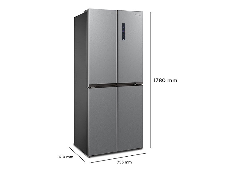 REFRIGERADOR MIDEA SIDE BY SIDE NO FROST 350 L MULTIPUERTA MDRM554MTE50 3