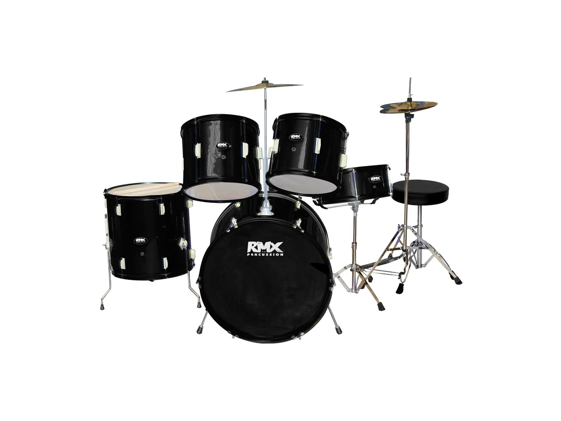 BATERÍA ACÚSTICA DE 5 PIEZAS RMX RM-802 BK 1