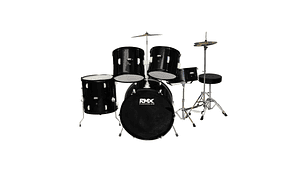 BATERÍA ACÚSTICA DE 5 PIEZAS RMX RM-802 BK