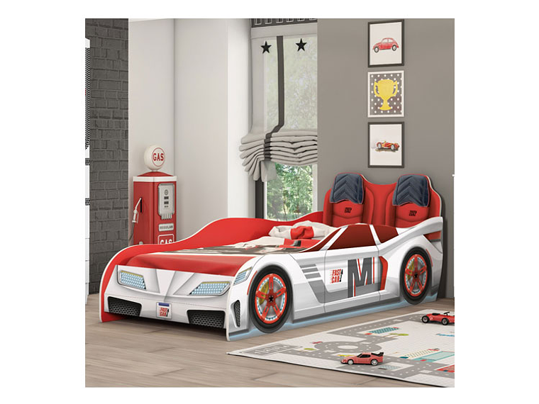 CAMA TRANSICIÓN INFANTIL KIDSCOOL FAST CAR BLANCO 4