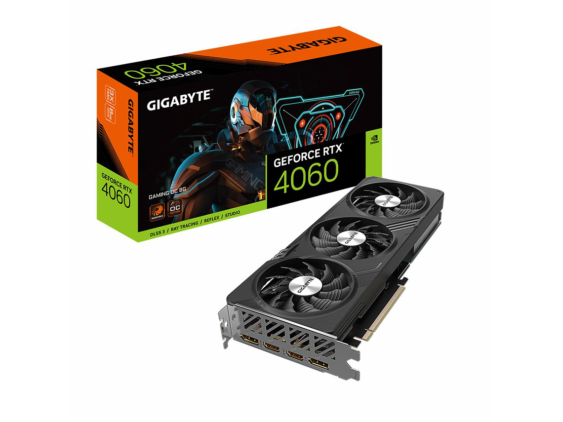 TARJETA DE VIDEO GIGABYTE RTX­­ 4060 GAMING OC 8G GDDR6 1