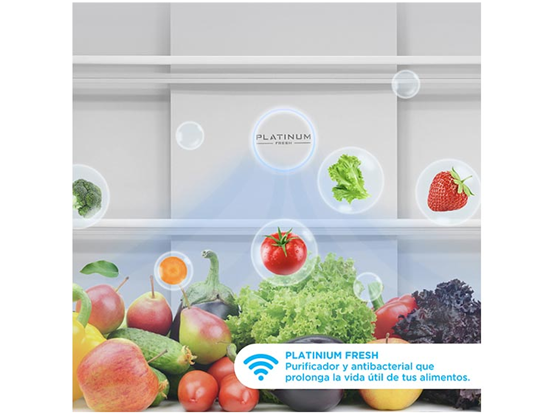 REFRIGERADOR MIDEA SIDE BY SIDE NO FROST 350 L MULTIPUERTA MDRM554MTE50 8