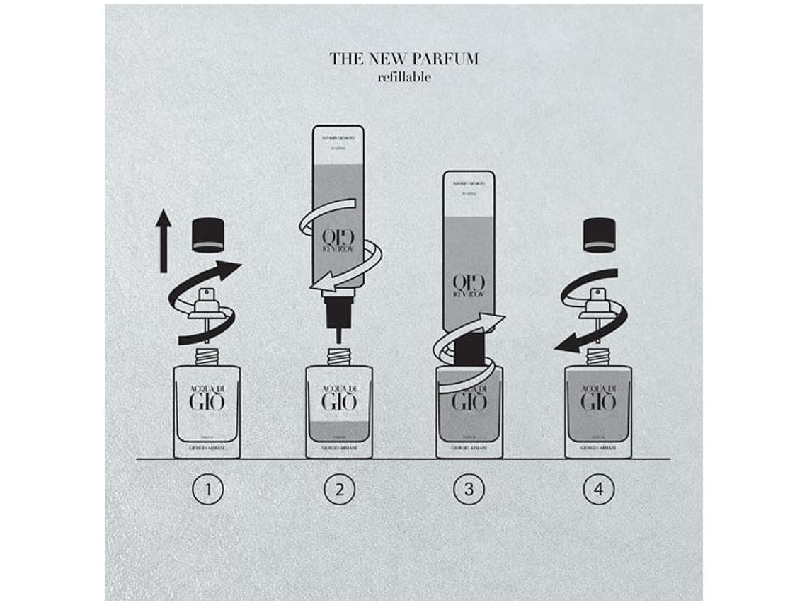 PERFUME GIORGIO ARMANI ACQUA DI GIO PARFUM HOMBRE 150 ML REFILL 6