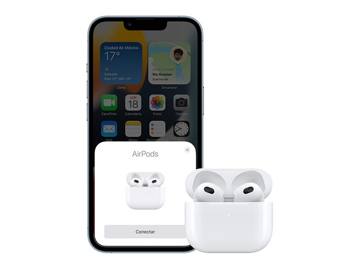 AIRPODS CON ESTUCHE DE CARGA MAGSAFE 3RA GENERACION BLUETOOTH 6