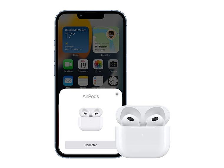 AIRPODS CON ESTUCHE DE CARGA MAGSAFE 3RA GENERACION BLUETOOTH 6