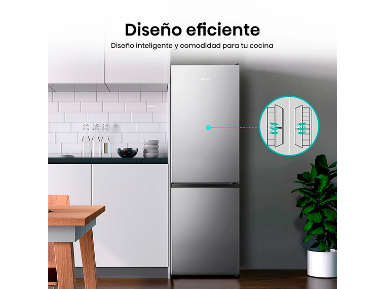 REFRIGERADOR HISENSE BOTTOM FREEZER FRÍO DIRECTO 264 L RB341NL 9