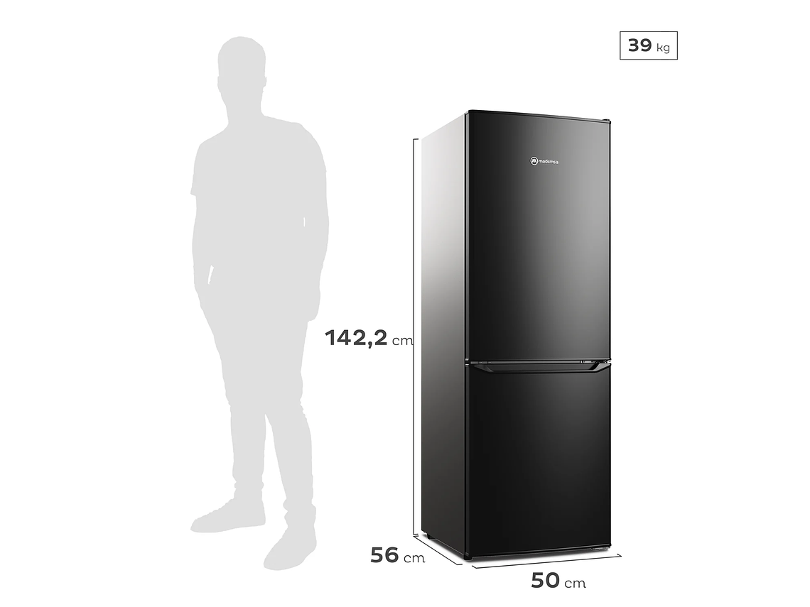 REFRIGERADOR 166L FRÍO DIRECTO BOTTOM FREEZER MED165B 2
