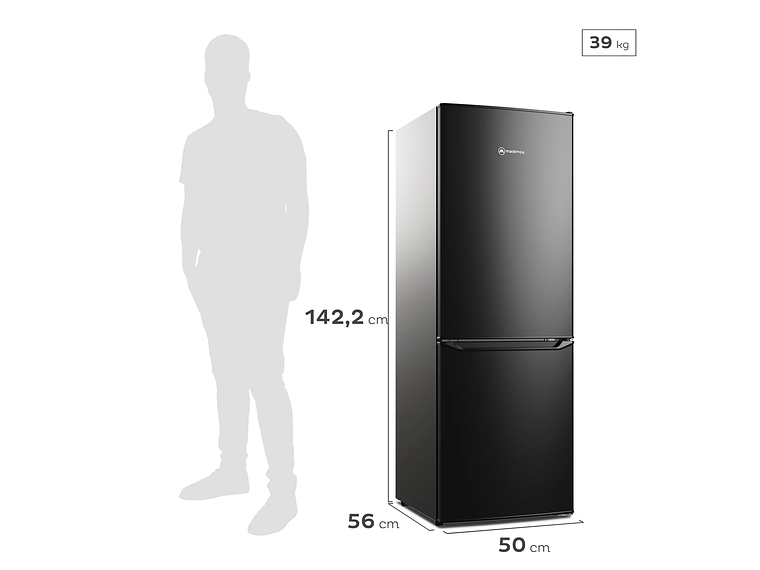 REFRIGERADOR 166L FRÍO DIRECTO BOTTOM FREEZER MED165B 2
