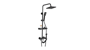 DUCHA COLUMNA NEGRA PUSH BOTON