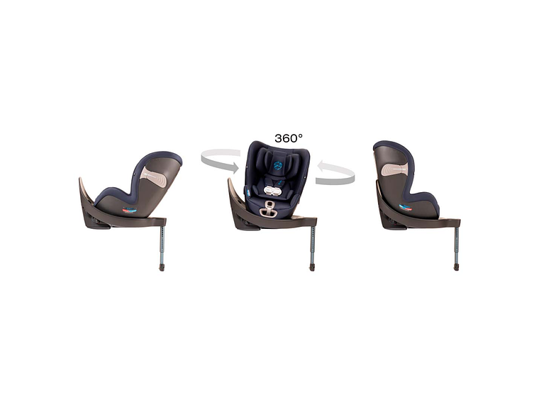SILLA CONVERTIBLE SIRONA S USA 360 PREMIUM BLACK CON SENSORSAFE 3