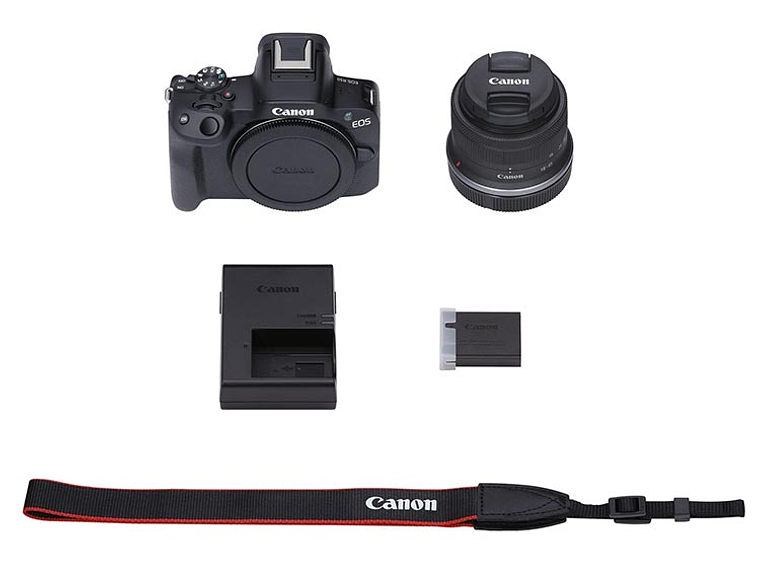CÁMARAS MIRRORLESS CANON EOS R50 WI-FI BLUETOOTH 24.2 MP 18-45 IS STM 10
