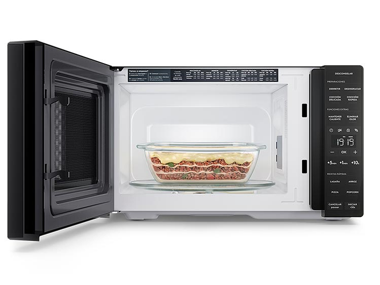 MICROONDAS ELECTROLUX 25 L ME25N DIGITAL NEGRO PLATO GIRATORIO 3