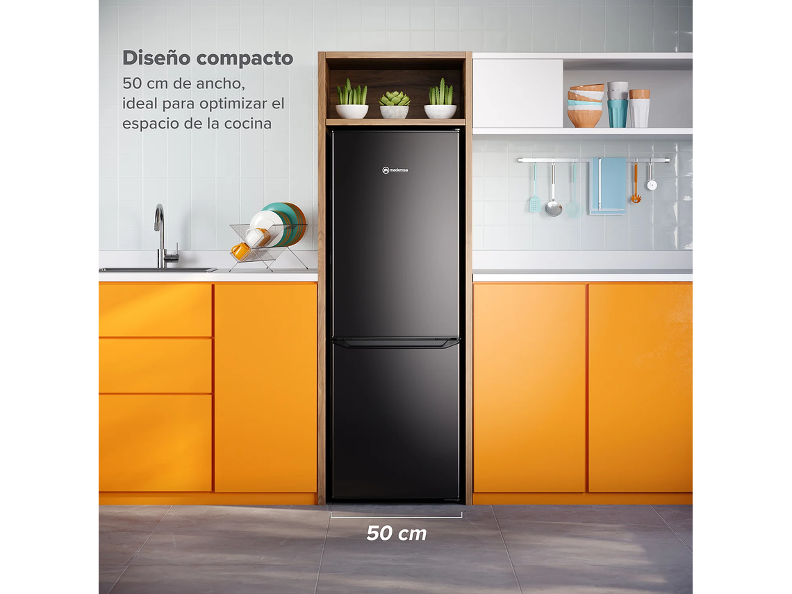 REFRIGERADOR 166L FRÍO DIRECTO BOTTOM FREEZER MED165B 4