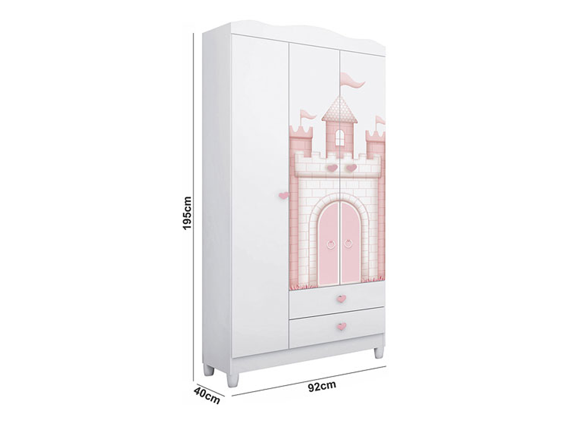 CLÓSET 3 PUERTAS KIDSCOOL SOFÍA 3