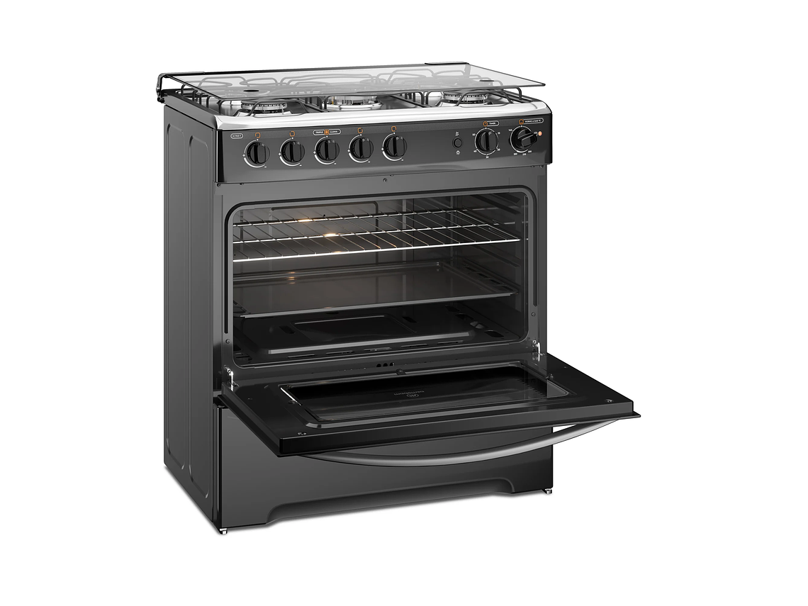 COCINA A GAS 5 PLATOS MADEMSA TRIPLE LLAMA M 940 T NEGRA 5