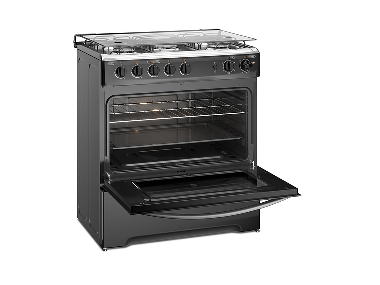COCINA A GAS 5 PLATOS MADEMSA TRIPLE LLAMA M 940 T NEGRA 5