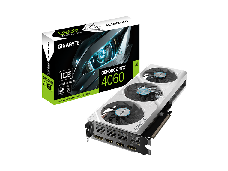 TARJETA GRÁFICA GIGABYTE RTX 4060 EAGLE OC ICE 8G, 128 BITS 1