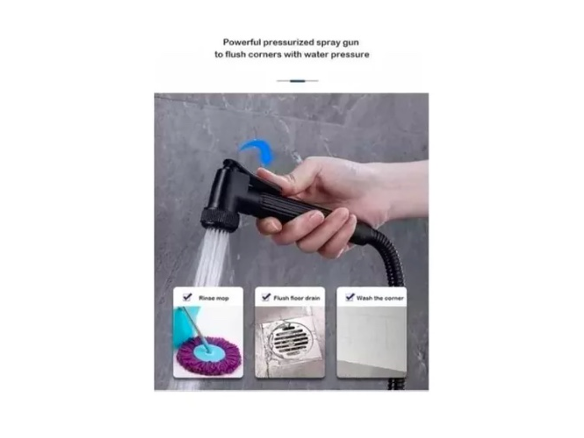 DUCHA COLUMNA NEGRA PUSH BOTON 6