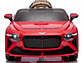 AUTO A BATERÍA BENTLEY BACALAR ROJO + LICENCIA - KIDSCOOL - BJJA1008-RJ - Miniatura 1