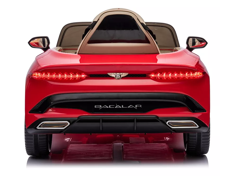 AUTO A BATERÍA BENTLEY BACALAR ROJO + LICENCIA - KIDSCOOL - BJJA1008-RJ 3
