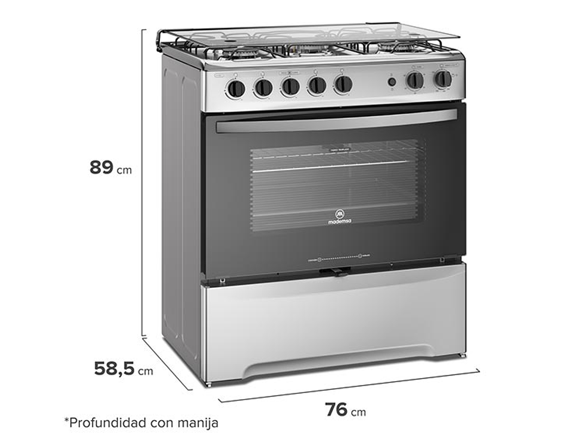 COCINA MADEMSA 5 PLATOS 920 T 2