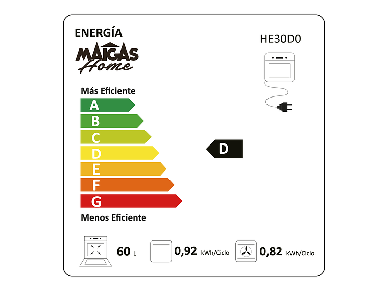 HORNO EMPOTRABLE ELÉCTRICO HE30T0 10