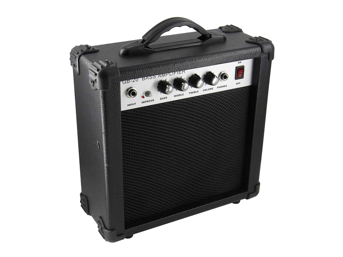 BAJO ELÉCTRICO FIDDLER SUNBURST + AMPLIFICADOR 20W 5