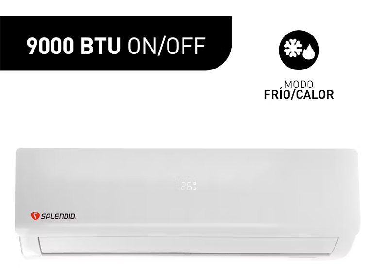 AIRE ACONDICIONADO SPLIT 9000BTU SPLENDID 1