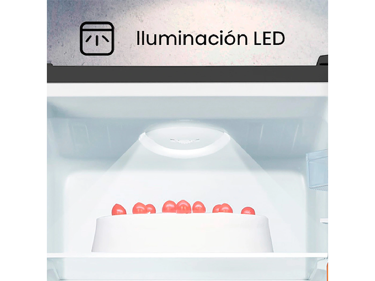 REFRIGERADOR HISENSE BOTTOM FREEZER FROST FRÍO DIRECTO 165 L RB215NR ROJO 7