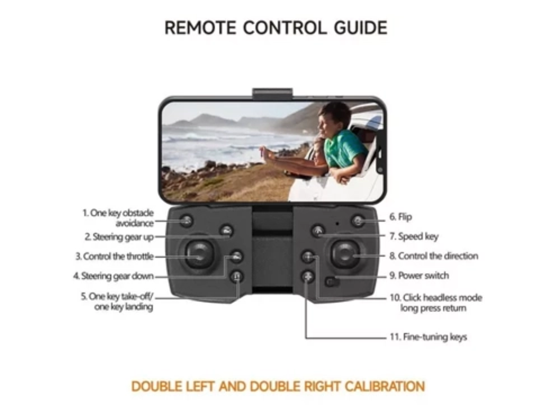 MINI DRONE DOBLE CÁMARA FULL HD WIFI 2,4 GHZ SENSOR GRAVEDA 6