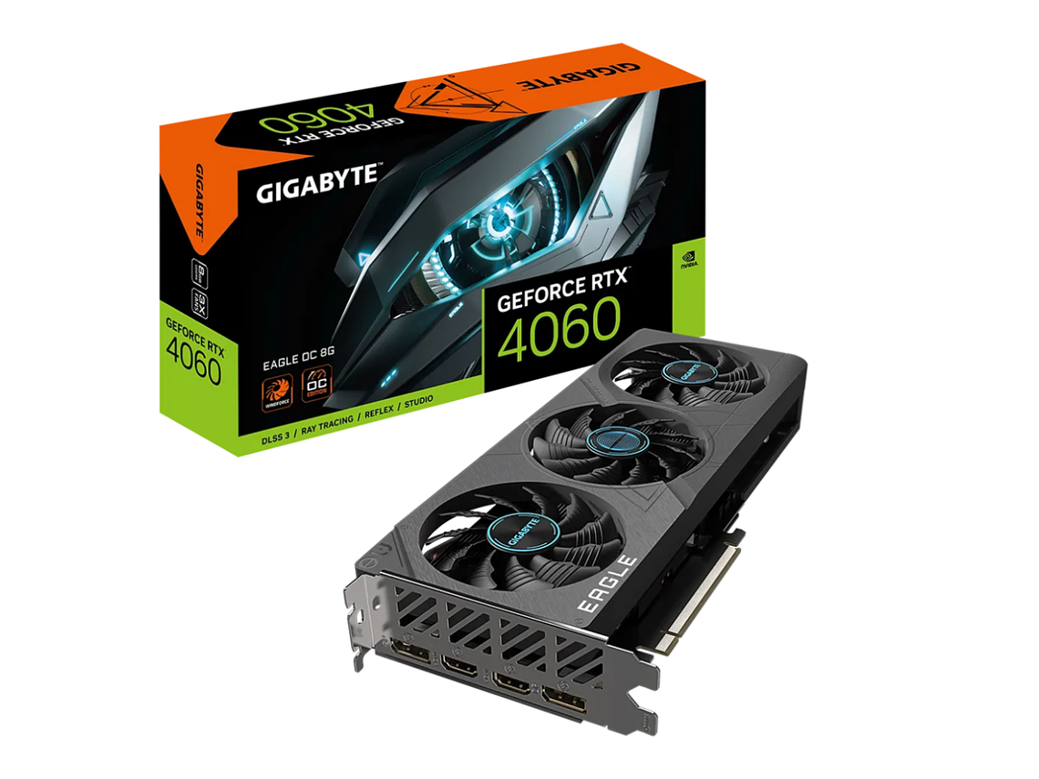 TARJETA DE VIDEO GIGABYTE RTX 4060 EAGLE OC 8GB GDDR6 128BIT DLSS3 1