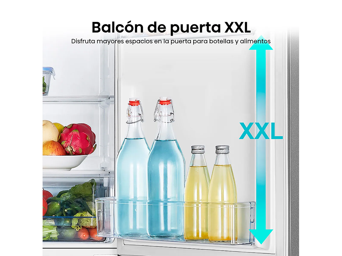 REFRIGERADOR HISENSE BOTTOM FREEZER FROST FRÍO DIRECTO 165 L RB215NR ROJO 8